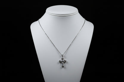 Collana croce crystal