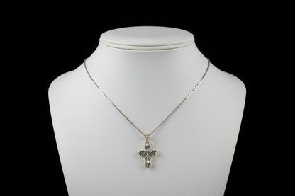 Collana croce crystal